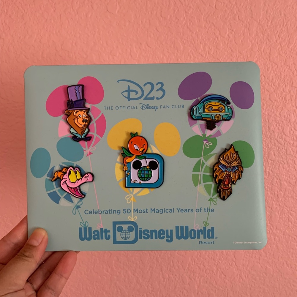 D23 Walt Disney World 50th Anniversary Pins